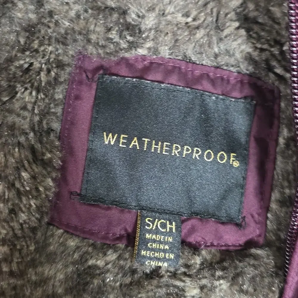 Weatherproof Ultra Soft Lining Quilted Dark Purple Vest Womens Size Small